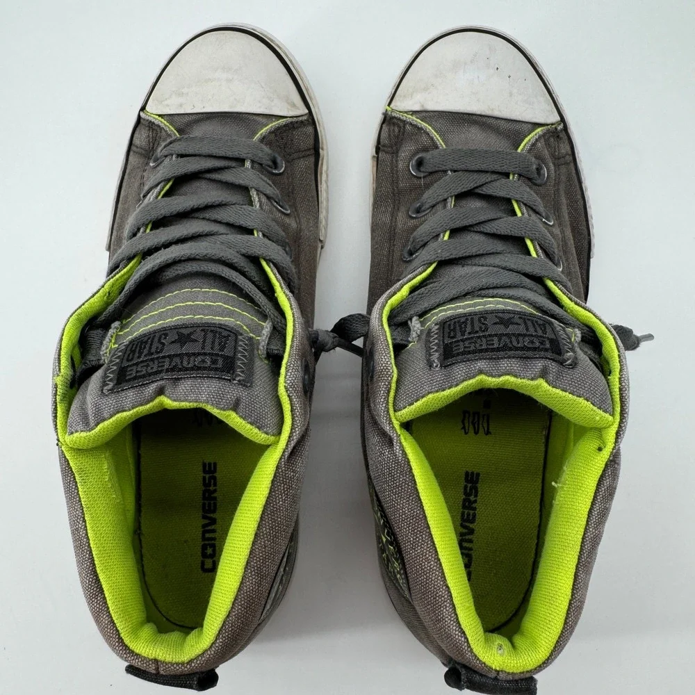 Converse Chuck Taylor All Star Mids Junior 6 Neon Sneakers Skate Grunge Kids